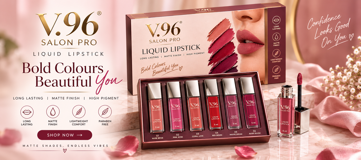 V.96 Salon Pro six-piece liquid lipstick collection